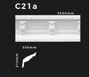 Deckenleiste C21a – Gipsstuck | STUCK-PS Hamburg