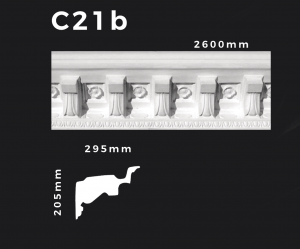 Deckenleiste C21b – Gipsstuck | STUCK-PS Hamburg