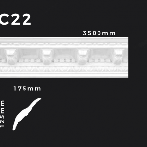 Deckenleiste C22 – Gipsstuck | STUCK-PS Hamburg