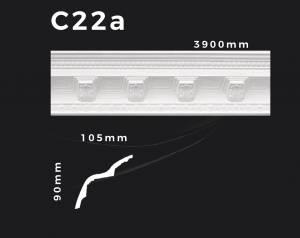 Deckenleiste C22a – Gipsstuck | STUCK-PS Hamburg