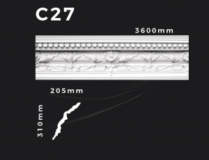 Deckenleiste C27 – Gipsstuck | STUCK-PS Hamburg