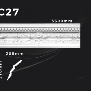 Produkte 1 Deckenleiste C27 – Gipsstuck | STUCK-PS Hamburg