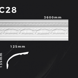 Produkte 2 Deckenleiste C28 – Gipsstuck | STUCK-PS Hamburg