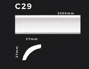 Deckenleiste C29 – Gipsstuck | STUCK-PS Hamburg