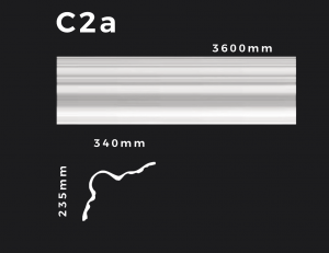 Deckenleiste C2a – Gipsstuck | STUCK-PS Hamburg