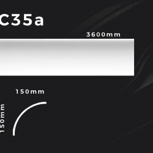 Produkte 5 Deckenleiste C35a – Gipsstuck | STUCK-PS Hamburg