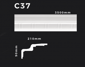 Deckenleiste C37 – Gipsstuck | STUCK-PS Hamburg