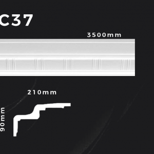 Produkte 8 Deckenleiste C37 – Gipsstuck | STUCK-PS Hamburg