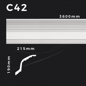 Produkte 5 Deckenleiste C42 – Gipsstuck | STUCK-PS Hamburg