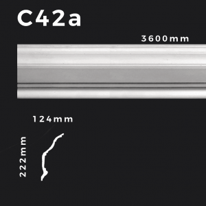 Produkte 6 Deckenleiste C42a – Gipsstuck | STUCK-PS Hamburg