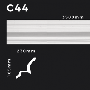 Produkte 8 Deckenleiste C44 – Gipsstuck | STUCK-PS Hamburg