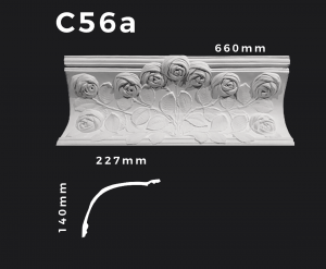 Deckenleiste C56a – Gipsstuck | STUCK-PS Hamburg