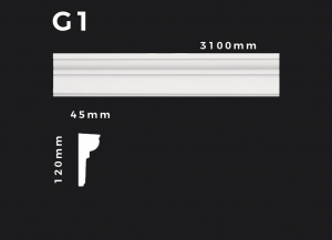 Gesims G1 – Gipsstuck | STUCK-PS Hamburg