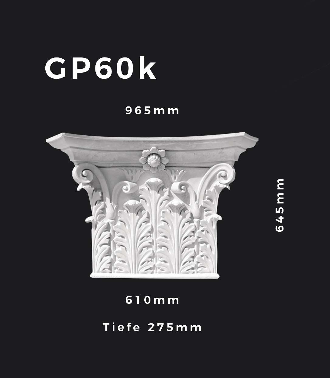 Pilasterkapitell GP60k – Gipsstuck | STUCK-PS Hamburg 1 Pilasterkapitell GP60k – Gipsstuck | STUCK-PS Hamburg