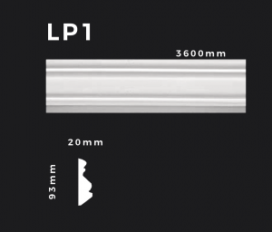 Flachleiste LP1 – Gipsstuck | STUCK-PS Hamburg