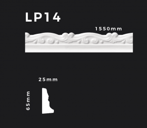 Flachleiste LP14 – Gipsstuck | STUCK-PS Hamburg