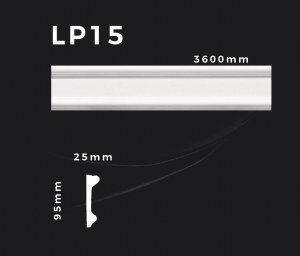 Flachleiste LP15 – Gipsstuck | STUCK-PS Hamburg