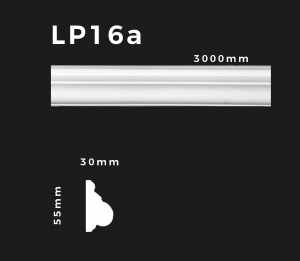 Flachleiste LP16a – Gipsstuck | STUCK-PS Hamburg