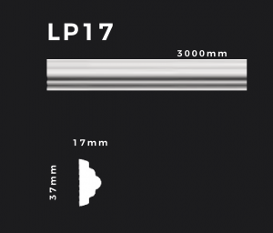Flachleiste LP17 – Gipsstuck | STUCK-PS Hamburg