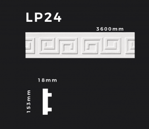 Flachleiste LP24 – Gipsstuck | STUCK-PS Hamburg