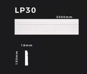 Flachleiste LP30 – Gipsstuck | STUCK-PS Hamburg