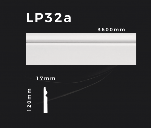 Flachleiste LP32a – Gipsstuck | STUCK-PS Hamburg