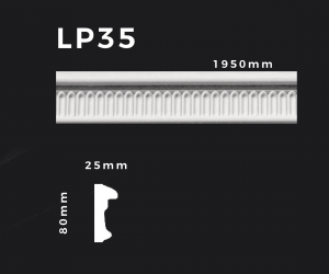 Flachleiste LP35 – Gipsstuck | STUCK-PS Hamburg