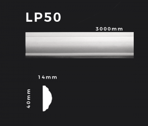Flachleiste LP50 – Gipsstuck | STUCK-PS Hamburg