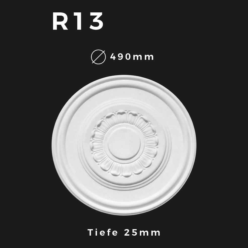 Rosette R13 – Gipsstuck | STUCK-PS Hamburg 1 Rosette R13 – Gipsstuck | STUCK-PS Hamburg