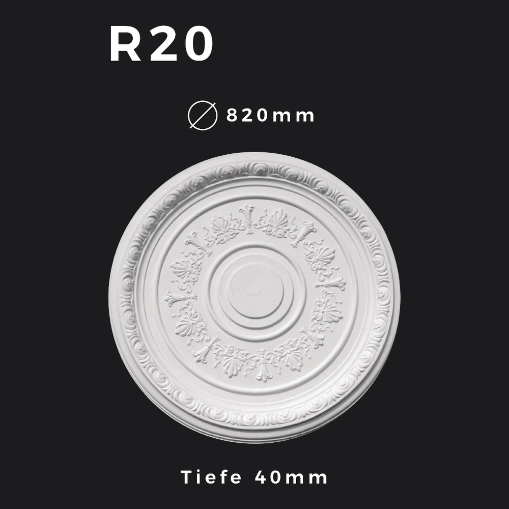 Rosette R20 – Gipsstuck | STUCK-PS Hamburg 1 Rosette R20 – Gipsstuck | STUCK-PS Hamburg
