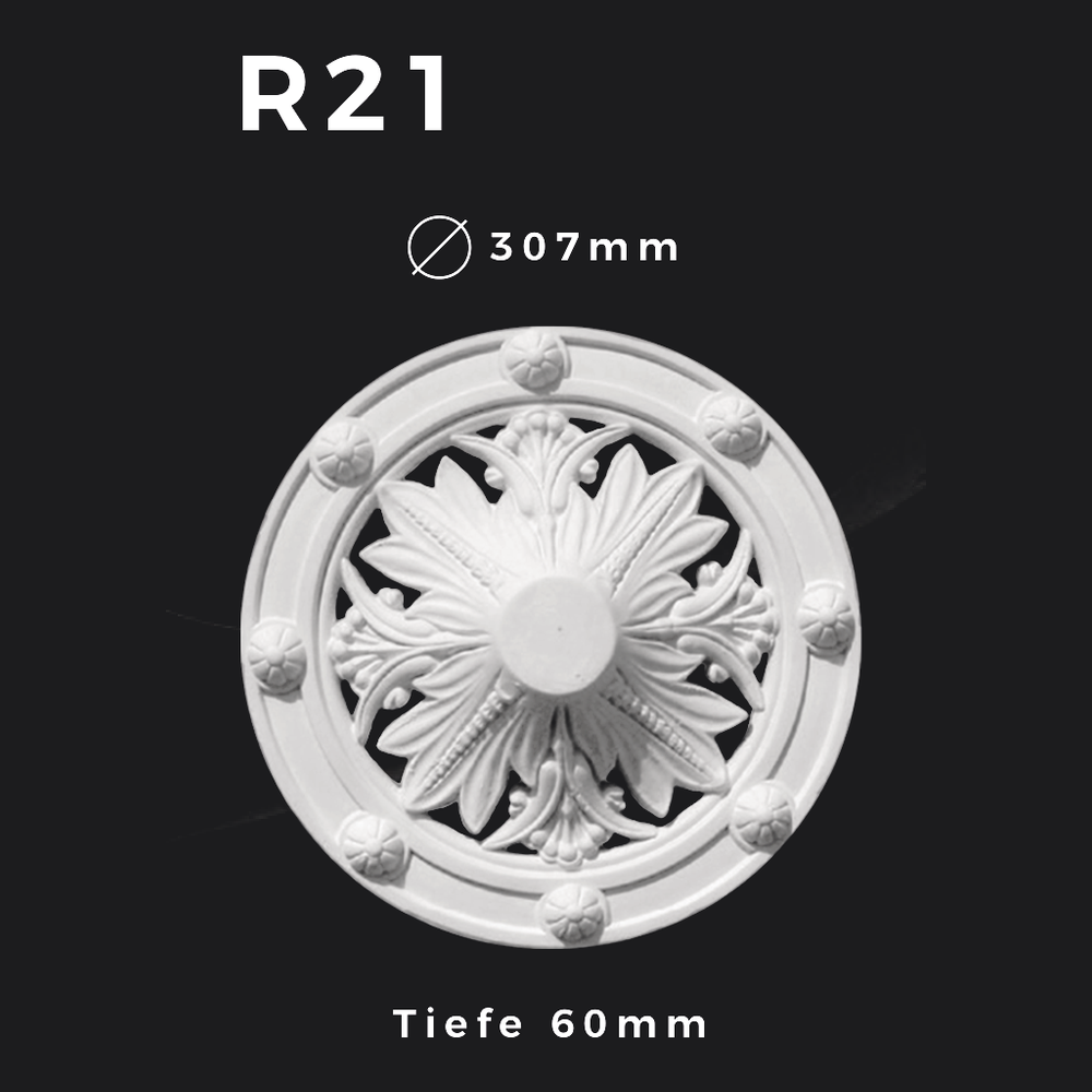 Rosette R21 – Gipsstuck | STUCK-PS Hamburg 1 Rosette R21 – Gipsstuck | STUCK-PS Hamburg