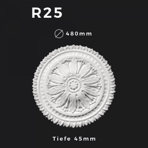 Rosette R25 – Gipsstuck | STUCK-PS Hamburg