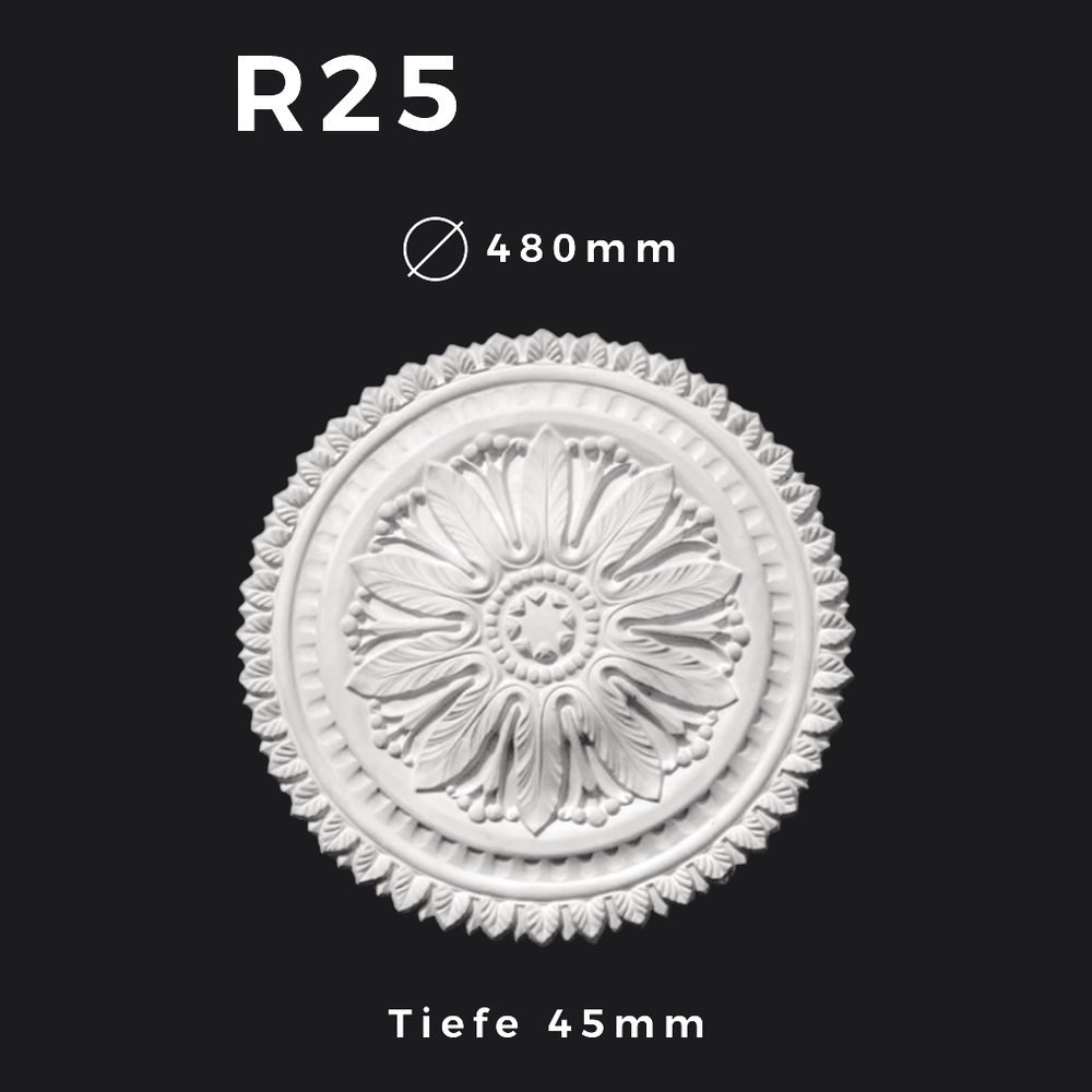 Rosette R25 – Gipsstuck | STUCK-PS Hamburg 1 Rosette R25 – Gipsstuck | STUCK-PS Hamburg
