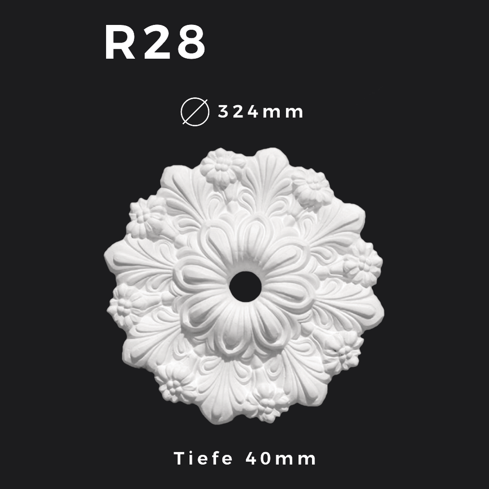 Rosette R28 – Gipsstuck | STUCK-PS Hamburg 1 Rosette R28 – Gipsstuck | STUCK-PS Hamburg