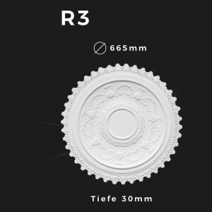 Rosette R3 – Gipsstuck | STUCK-PS Hamburg