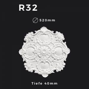 Rosette R32 – Gipsstuck | STUCK-PS Hamburg