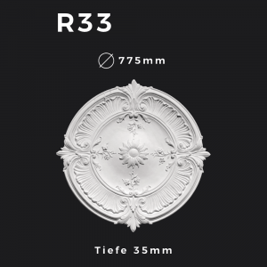 Rosette R33 – Gipsstuck | STUCK-PS Hamburg