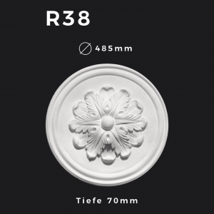 Rosette R38 – Gipsstuck | STUCK-PS Hamburg