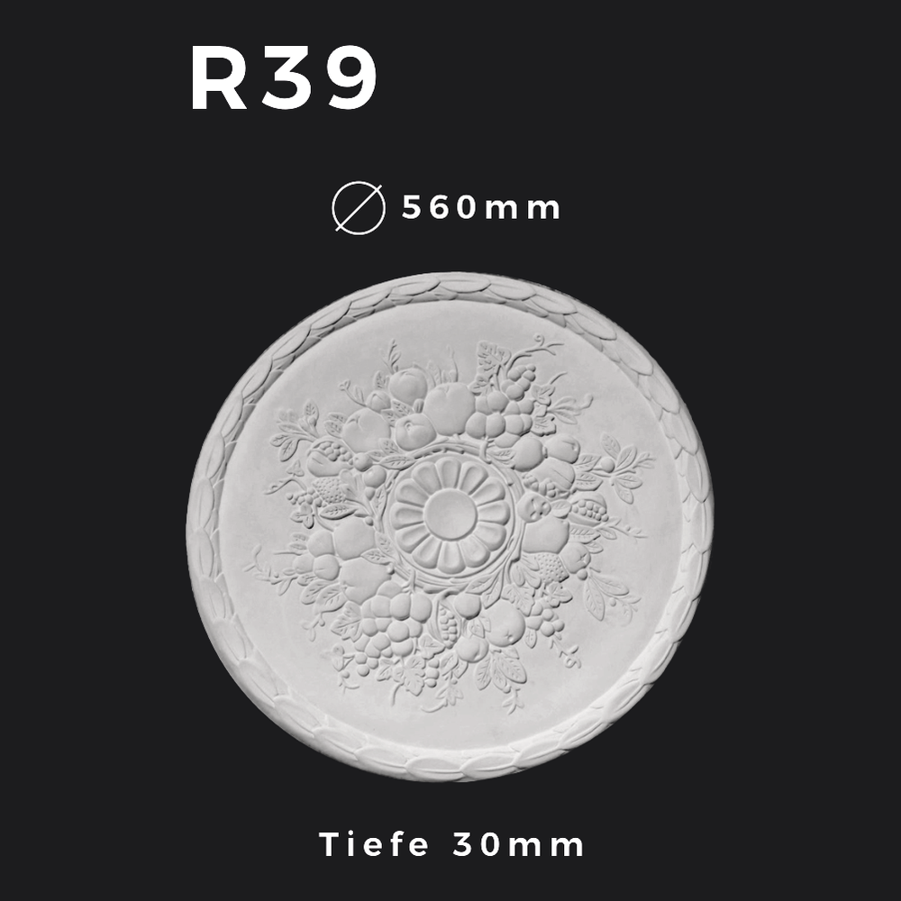 Rosette R39 – Gipsstuck | STUCK-PS Hamburg 1 Rosette R39 – Gipsstuck | STUCK-PS Hamburg
