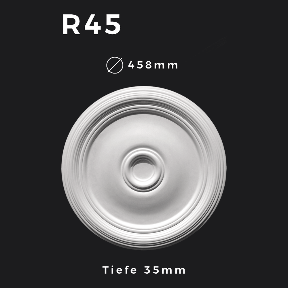 Rosette R45 – Gipsstuck | STUCK-PS Hamburg 1 Rosette R45 – Gipsstuck | STUCK-PS Hamburg