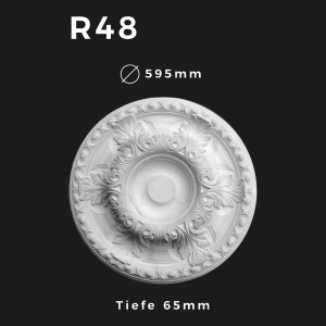 Rosette R48 – Gipsstuck | STUCK-PS Hamburg