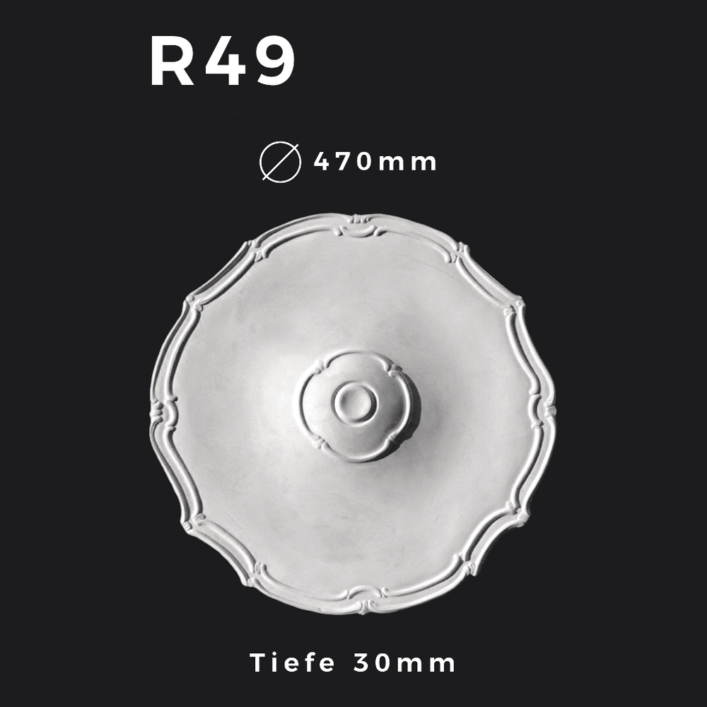 Rosette R49 – Gipsstuck | STUCK-PS Hamburg 1 Rosette R49 – Gipsstuck | STUCK-PS Hamburg