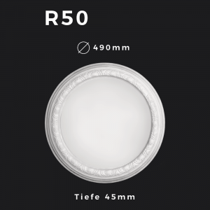 Rosette R50 – Gipsstuck | STUCK-PS Hamburg