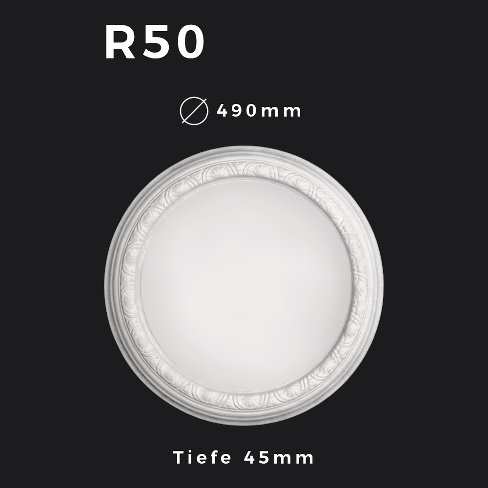 Rosette R50 – Gipsstuck | STUCK-PS Hamburg 1 Rosette R50 – Gipsstuck | STUCK-PS Hamburg