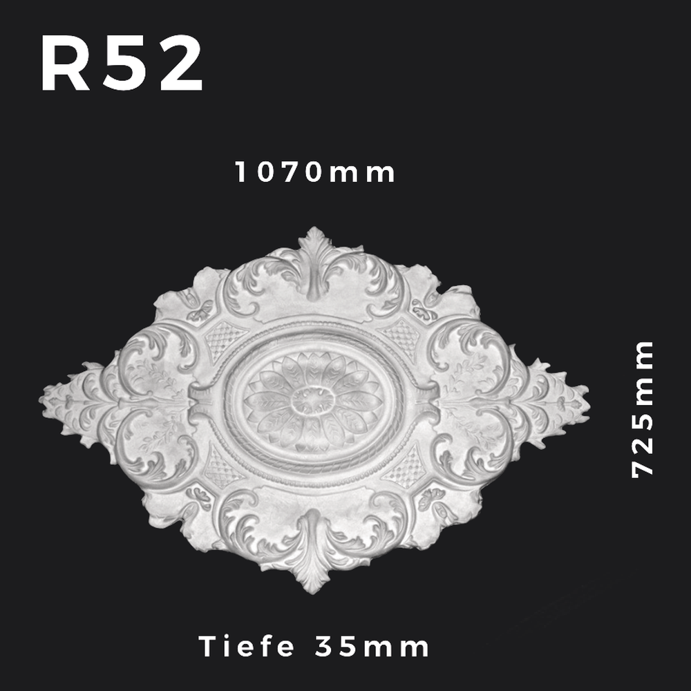 Rosette R52 – Gipsstuck | STUCK-PS Hamburg 1 Rosette R52 – Gipsstuck | STUCK-PS Hamburg