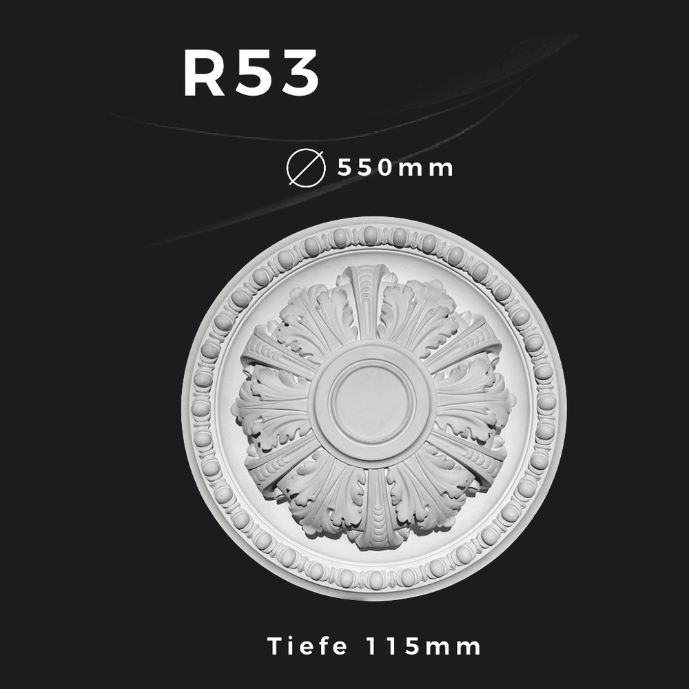Rosette R53 – Gipsstuck | STUCK-PS Hamburg 1 Rosette R53 – Gipsstuck | STUCK-PS Hamburg