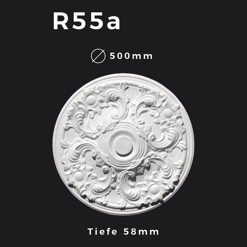 Rosette R55a – Gipsstuck | STUCK-PS Hamburg 1 Rosette R55a – Gipsstuck | STUCK-PS Hamburg