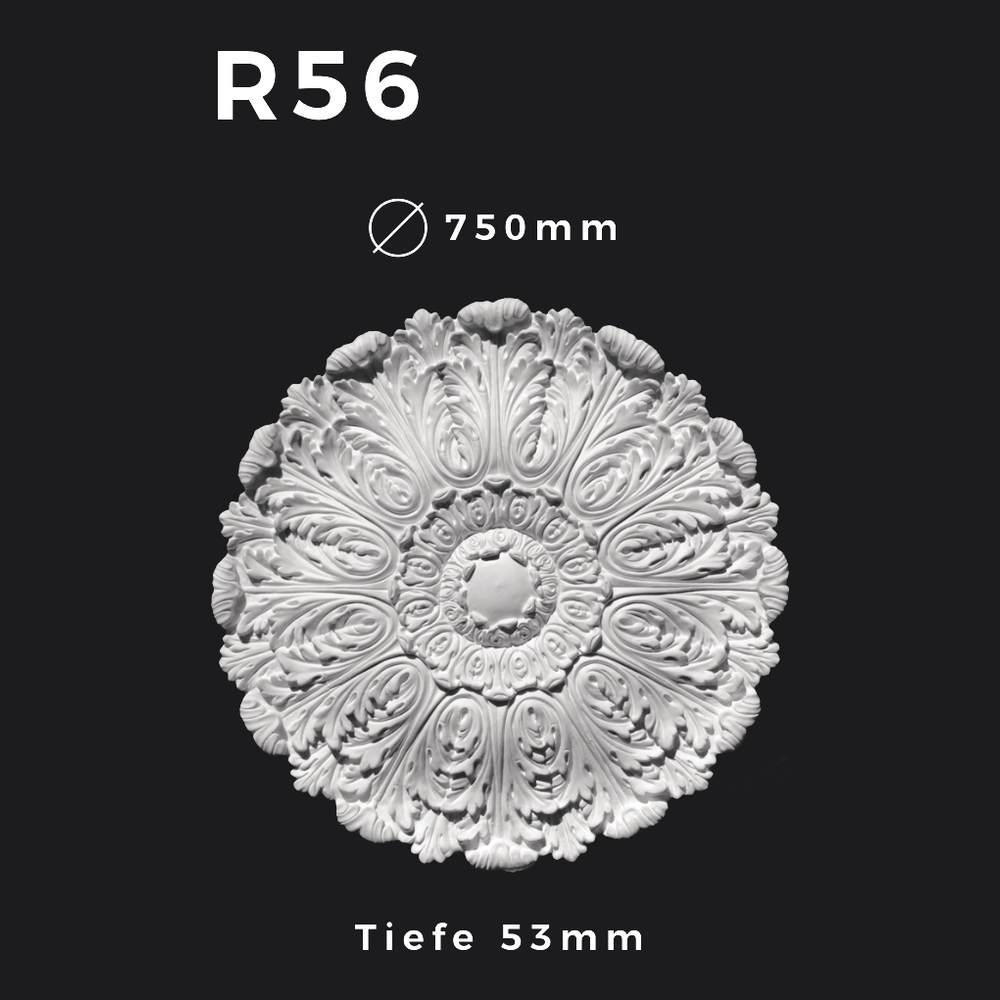 Rosette R56 – Gipsstuck | STUCK-PS Hamburg 1 Rosette R56 – Gipsstuck | STUCK-PS Hamburg