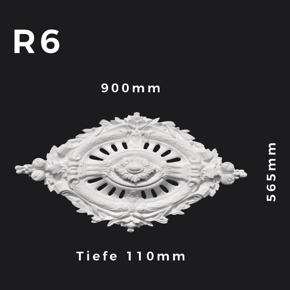 Rosette R6 – Gipsstuck | STUCK-PS Hamburg 1 Rosette R6 – Gipsstuck | STUCK-PS Hamburg