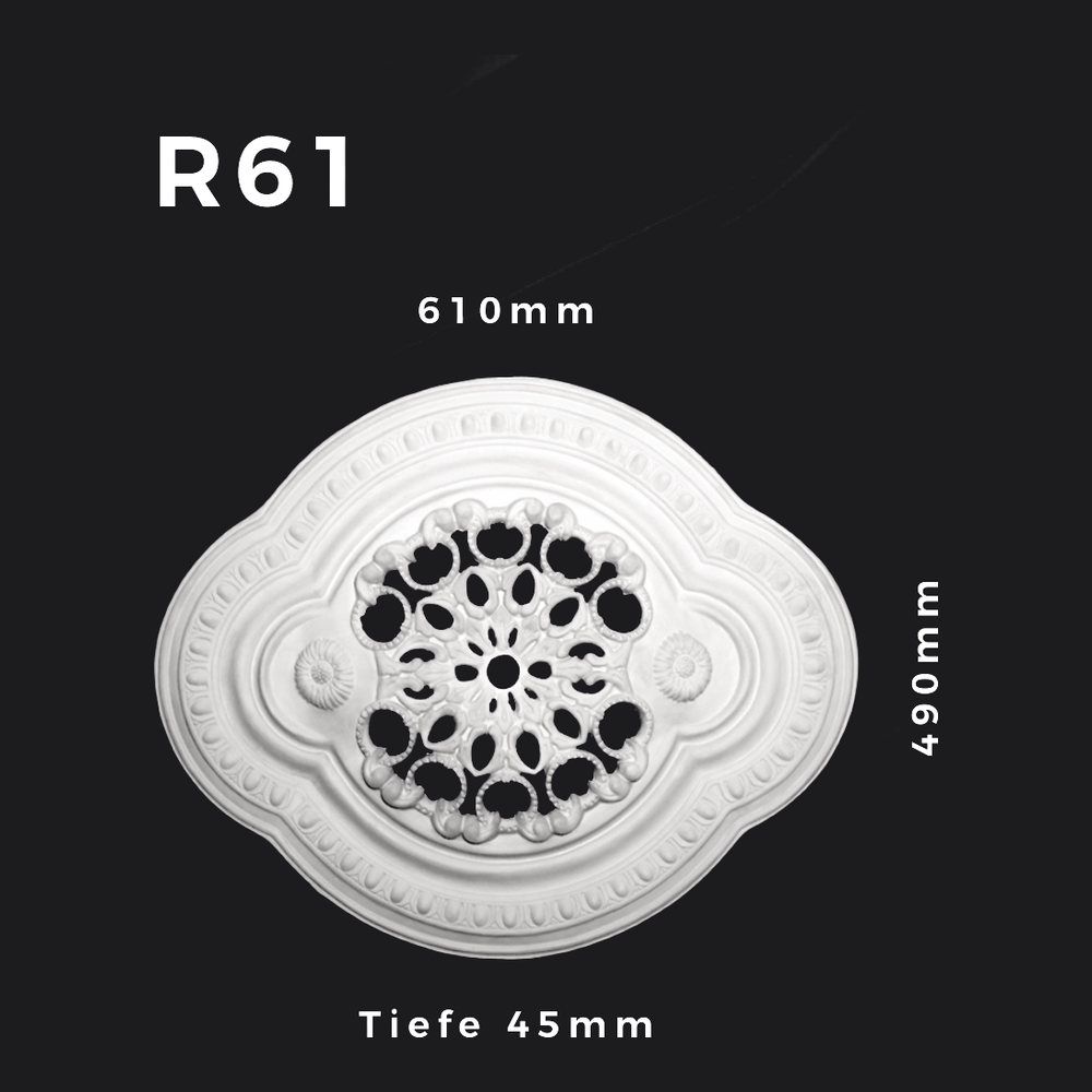 Rosette R61 – Gipsstuck | STUCK-PS Hamburg 1 Rosette R61 – Gipsstuck | STUCK-PS Hamburg